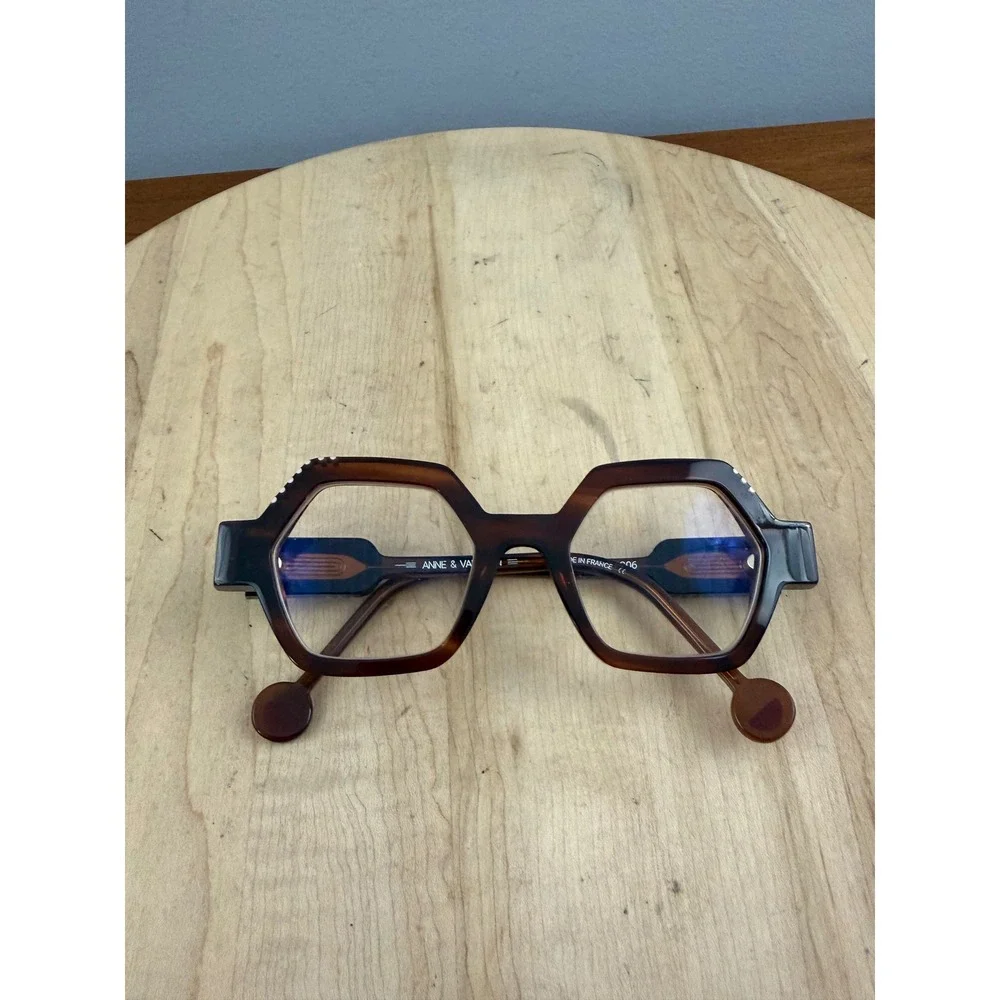 Anne & Valentin Go On 22C06 Tortoise Eyeglasses Frames 49-21-147 France W Case